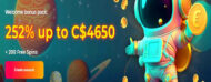 Cosmic Slot casino bonus